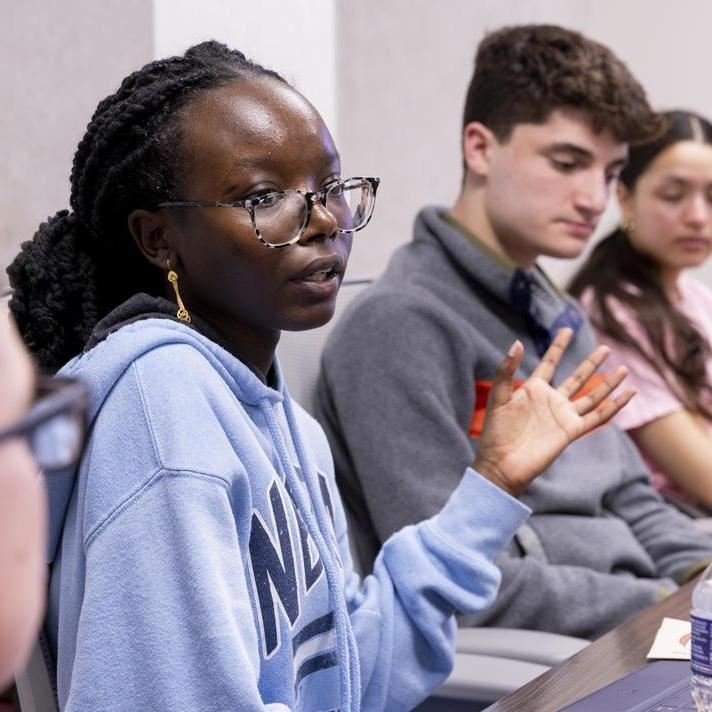  Students participate in the advisory council meeting